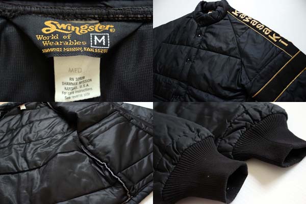 70s Swingster Kawasakiカワサキ 中綿入り ナイロン レーシング