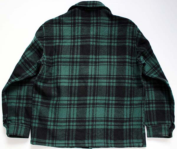70s PENDLETONペンドルトン ウールジャケット 緑×黒 M - Sixpacjoe Web