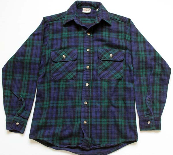 90s USA製 FIVE BROTHERファイブブラザー ブラックウォッチ タータン