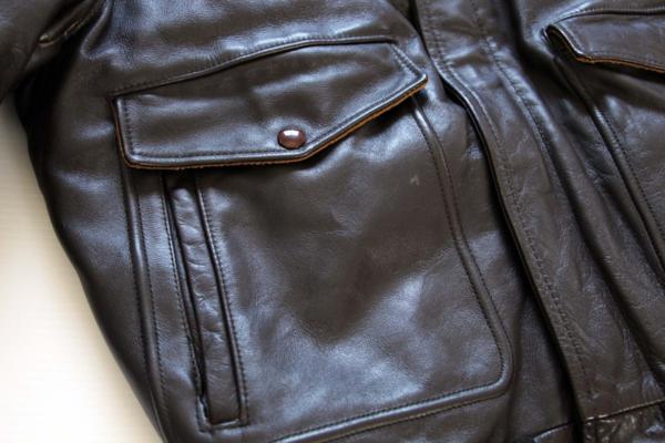 70s Schottショット A-2タイプ フライト レザージャケット 40