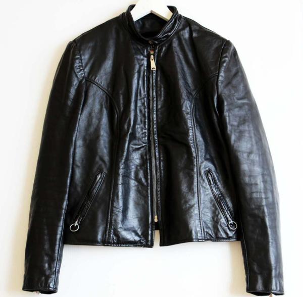 80s Brooksブルックス シングルライダース レザージャケット 黒 40