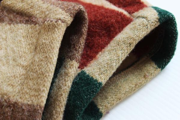 70s Woolrichウールリッチ マルチカラー ウール ブランケット パーカー