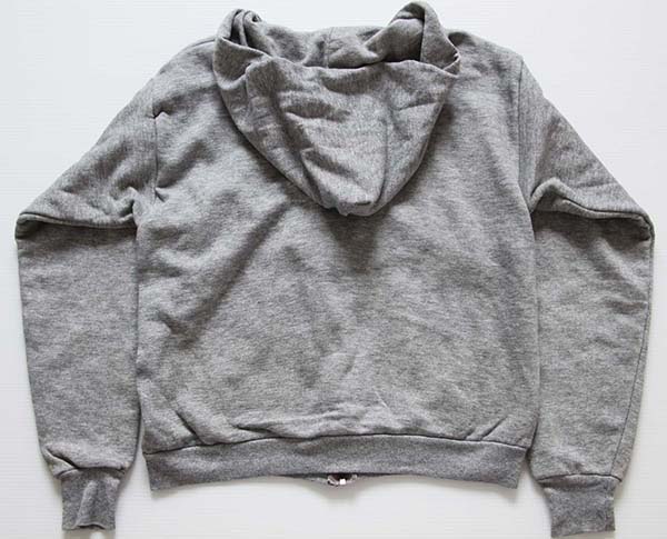 80s USA製 Healthknit 裏サーマル スウェット ジップパーカー 杢グレー