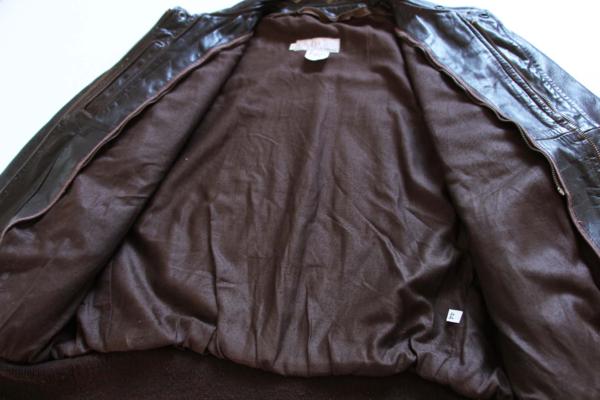 80s USA製 BROOKSブルックス A-2タイプ フライト レザージャケット 44