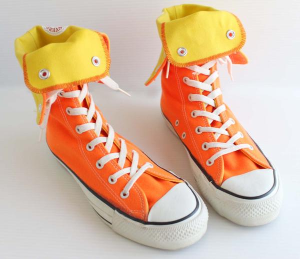 80s USA製 CONVERSEコンバース ALL STARオールスター ニーハイ 蛍光