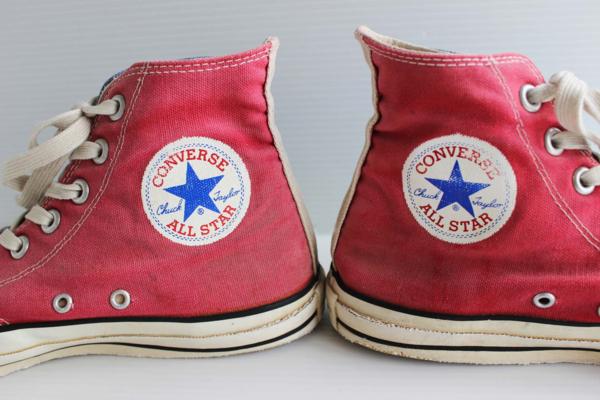 80s USA製 CONVERSEコンバース ALL STARオールスターHI 当て布 マルチ