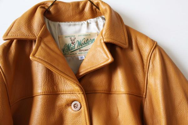 Mid Western ディアスキン レザージャケット 36 - Sixpacjoe Web Shop