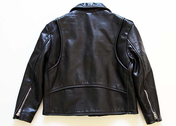 80s USA製 BRANDED GARMENTS ダブルライダース レザージャケット 黒