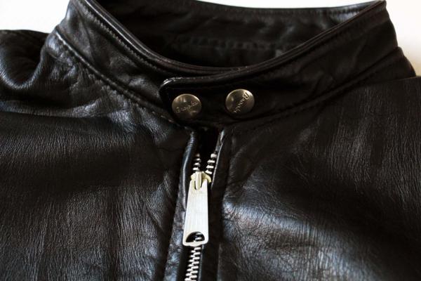 70s Brooksブルックス シングルライダース レザージャケット 黒 42