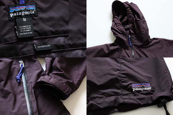 00s patagoniaパタゴニア エッセンシェル プルオーバー ダークパープル