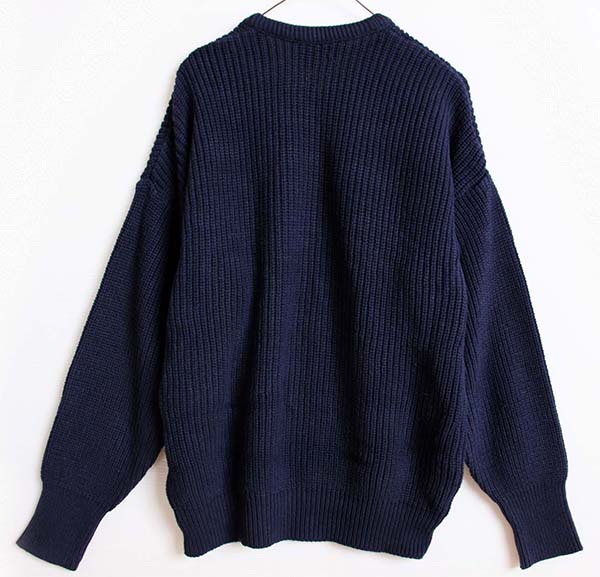 80s USA製 EddieBauerエディーバウアー 無地 ローゲージ コットン