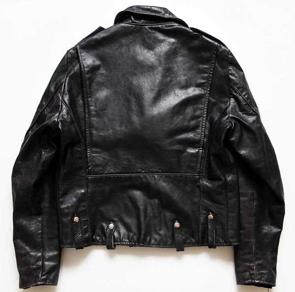 80s USA製 Club EliTE by BROOKSブルックス ダブルライダース レザー