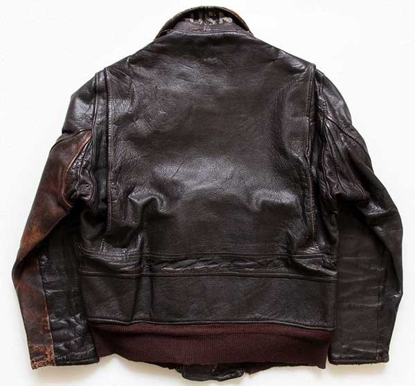 50s 米軍 U.S.NAVY G-1 フライト レザージャケット ボロ 40
