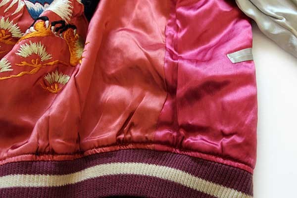 50s 双龍 刺繍 別珍×サテン スカジャン☆スーベニア - Sixpacjoe Web Shop