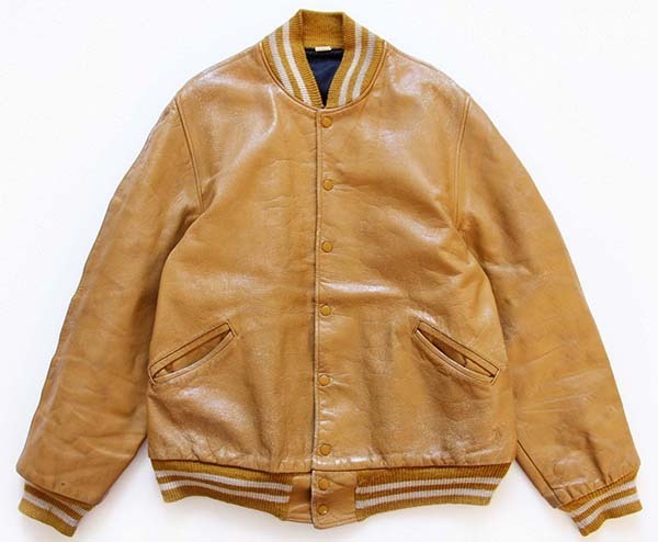70s USA製 Pro-Line オールレザー スタジャン マスタード - Sixpacjoe