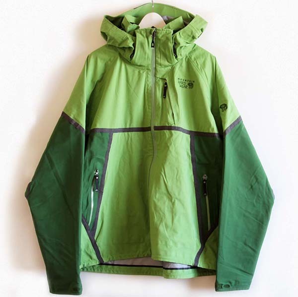 MOUNTAIN HARDWEAR Conduit ソフトシェル マウンテンパーカー 黄緑×緑