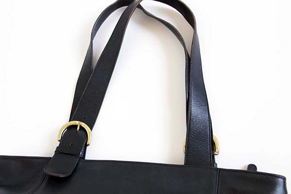 USA製 COACH オールド コーチ レザー トートバッグ 黒☆4155