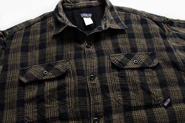 patagoniaパタゴニア チェック オーガニックコットン フランネルシャツ