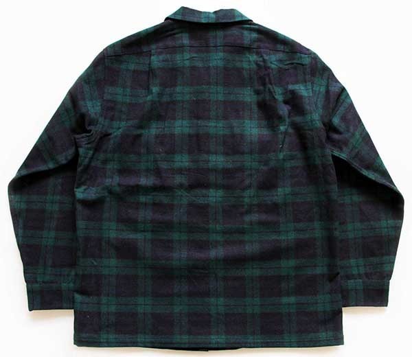 70s USA製 PENDLETONペンドルトン ブラックウォッチ タータンチェック