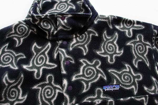 90s カナダ製 patagoniaパタゴニア ゼンタートルズ 亀柄 総柄 フリース