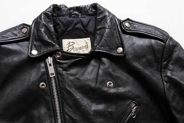 80s Berman's キルティングライナー ダブルライダース レザー