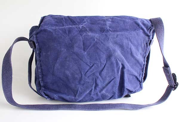 60s フランス軍 リネン ショルダーバッグ インクブルー - Sixpacjoe