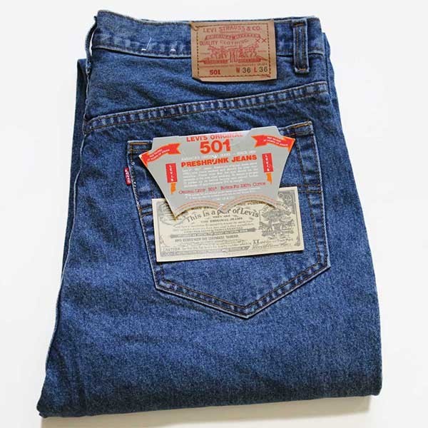 デッドストック☆90s USA製 Levi'sリーバイス 501 デニムパンツ w36