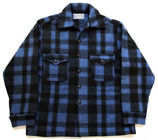 50s カナダ製 AK-JAC バッファローチェック ウール シャツジャケット