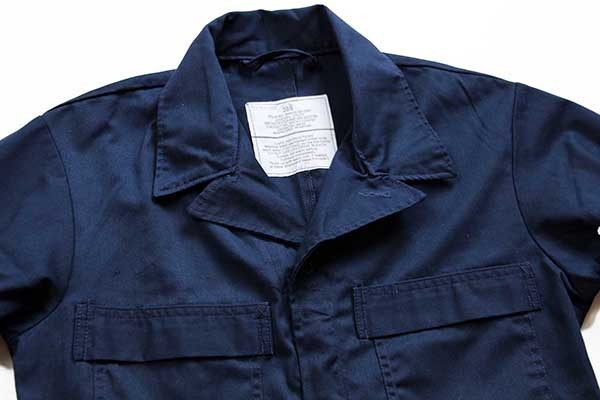 13 米軍 U.S.NAVY ユーティリティ カバーオール オールインワン 紺 38S