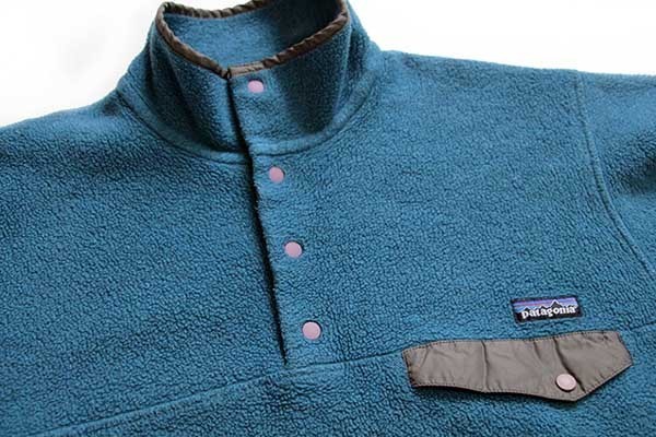 90s USA製 patagoniaパタゴニア シンチラ フリース スナップT ダーク