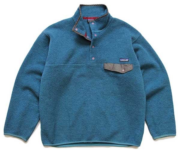 90s USA製 patagoniaパタゴニア シンチラ フリース スナップT ダーク