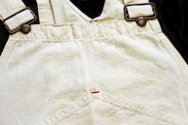 80s USA製 BIGMACビッグマック 山ポケ コットン オーバーオール 生成り