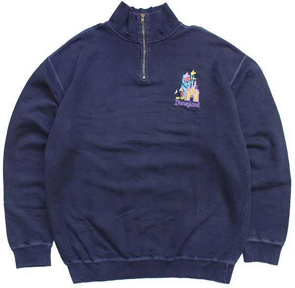 90s Disneylandディズニーランド ミッキー マウス 刺繍 ハイネック
