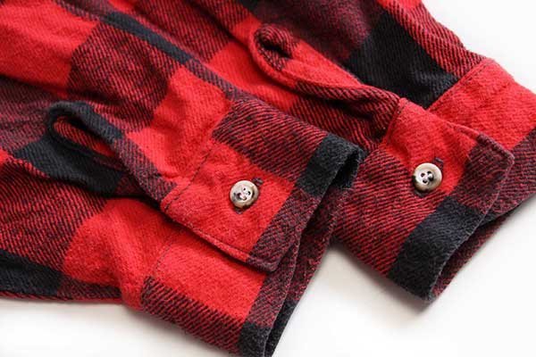 80s DAKOTA FIVE BROTHER ネルシャツ USA製 赤×黒 L 80s FIVE BROTHER