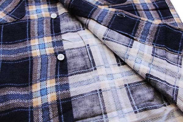 60s SEARS PILGRIMピルグリム チェック コットン プリントネル