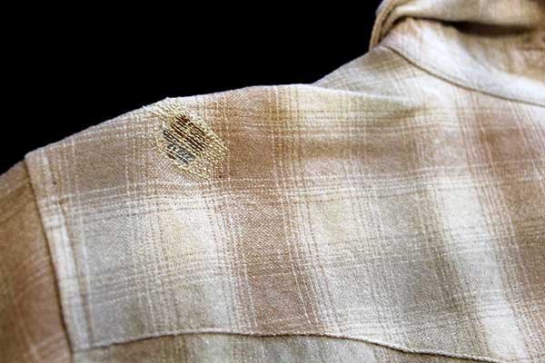 70s PENDLETONペンドルトン オンブレチェック エルボーパッチ付き