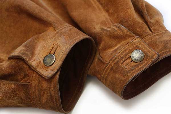 90s イタリア製 UNKNOWN スエード レザージャケット 4ポケット 茶 XL