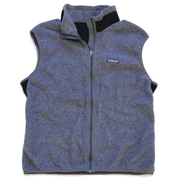 90s USA製 patagoniaパタゴニア PEF フライヤー フリースベスト グレー