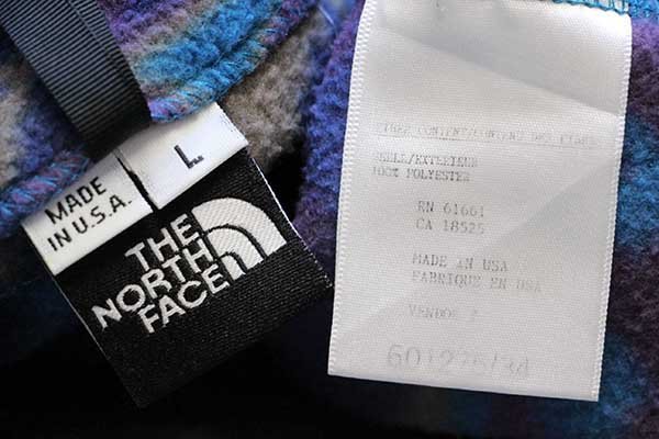 90s USA製 THE NORTH FACEノースフェイス ネイティブ柄 総柄 ハーフ