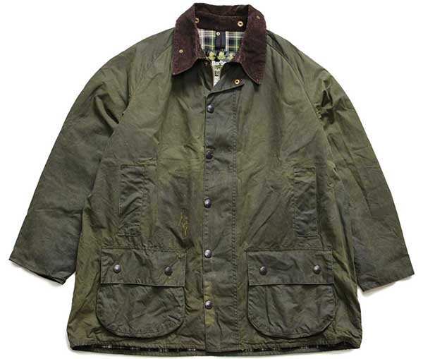 90s 英国製 Barbourバブアー A150 BEAUFORT タータンチェックライナー