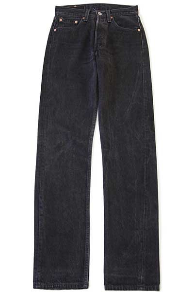 90s USA製 Levi'sリーバイス 501 ブラック デニムパンツ w26 L32