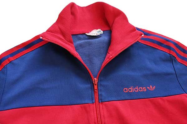 80s adidasアディダス トレフォイル ロゴ ツートン ハイネック