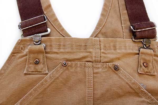 70s USA製 carharttカーハート 山ポケ ダック地 ダブルニー