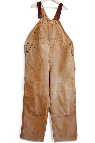 70s USA製 carharttカーハート 山ポケ ダック地 ダブルニー