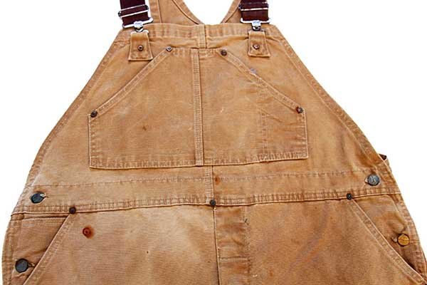 70s USA製 carharttカーハート 山ポケ ダック地 ダブルニー