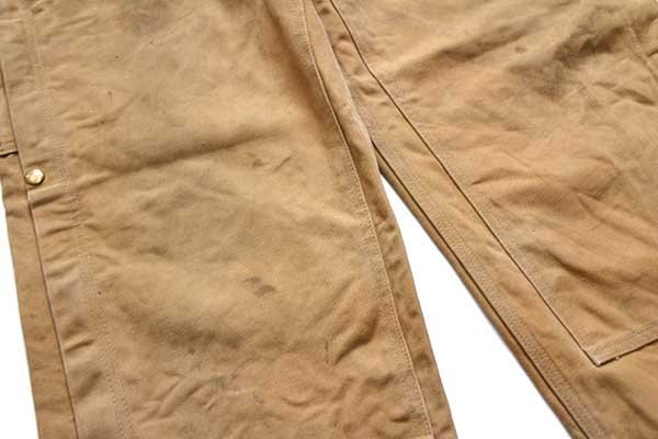 メキシコ製 carharttカーハート ダック地 ダブルニー オーバーオール