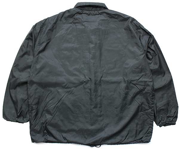 90s USA製 Dunbrooke Pla-Jac 無地 ナイロン コーチジャケット 黒 XL