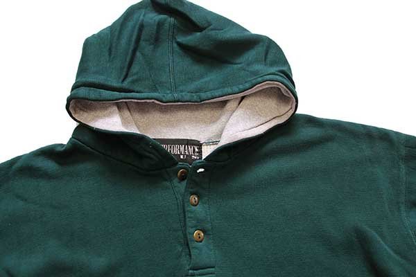 90s PERFORMANCE PLUS 無地 ヘンリーネック 裏サーマル スウェット