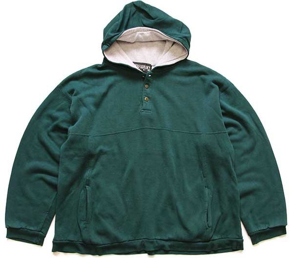 90s PERFORMANCE PLUS 無地 ヘンリーネック 裏サーマル スウェット