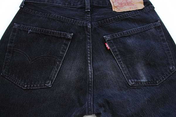 90s フランス製 Levi'sリーバイス 501 ブラック デニムパンツ w32